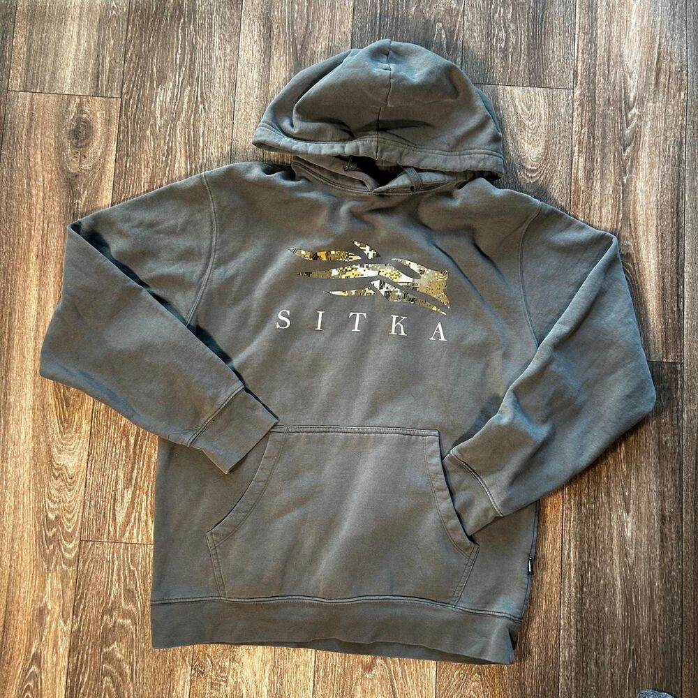 Sitka Gear Gray Pullover Hoodie